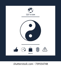Yin yang symbol of harmony and balance