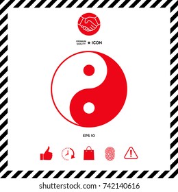 Yin yang symbol of harmony and balance