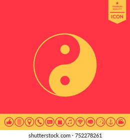 Yin yang symbol of harmony and balance