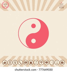 Yin yang symbol of harmony and balance
