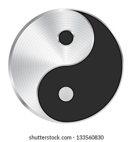 Yin Yang symbol / icon / button