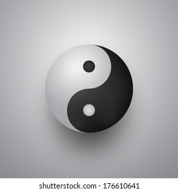 Yin Yang Symbol Illustration