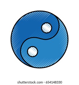 yin yang symbol isolated icon
