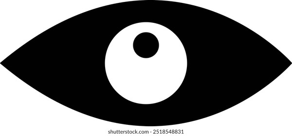 yin yang symbol made of spheres Simple eye icon vector.