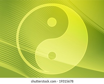 Yin yang symbol oriental representation of duality