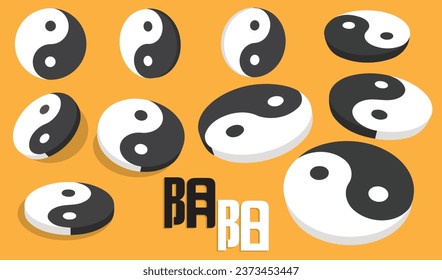 The Yin and Yang symbol represents the concept of balance and harmony in Chinese philosophy. It depicts the interplay between opposing forces. Translation: Yin and Yang.
