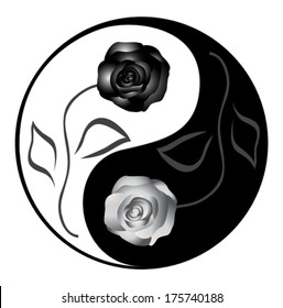 Download Yin Yang Flower High Res Stock Images Shutterstock