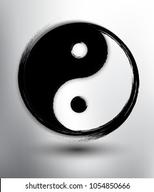 Yin Yang Symbol. Sacred geometry. Vector illustration. Eps10.