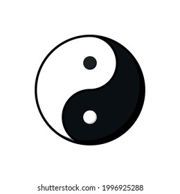 
Yin Yang Symbol auf transparentem Hintergrund