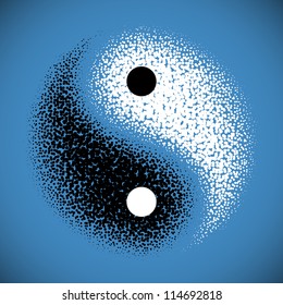 Yin Yang symbol. Vector.