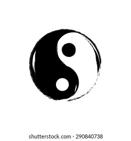 Yin Yang symbol. Vector.