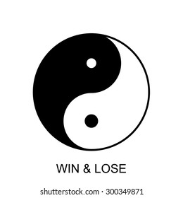 Yin Yang symbol. Vector