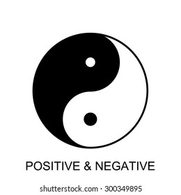 Yin Yang symbol. Vector