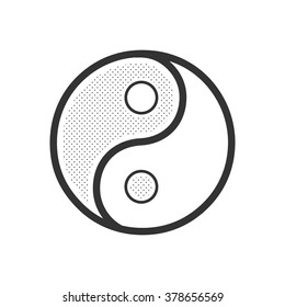 Yin Yang symbol. Vector