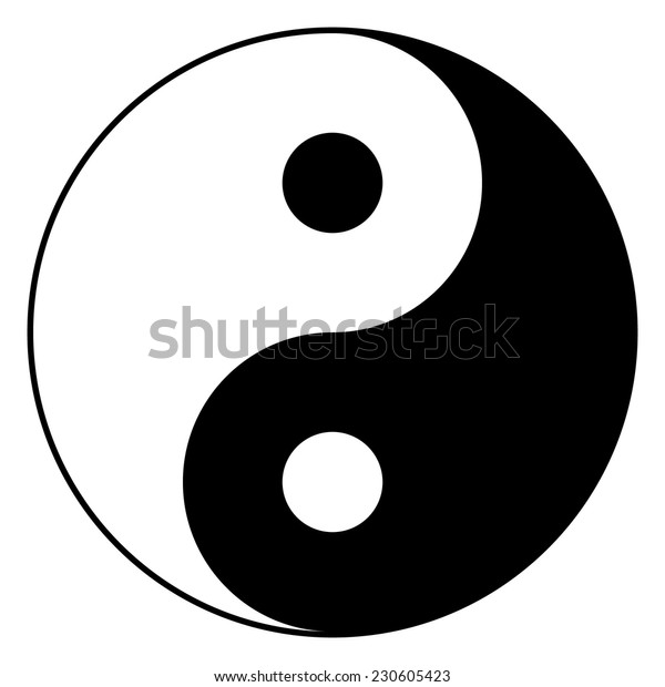 Yin Yang symbol.\
Vector.