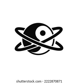 yin yang symbol vector with concept