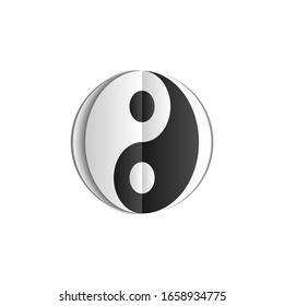 Yin Yang Symbol Vector Design