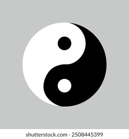 Yin yang symbol, vector design