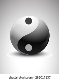 yin yang symbol vector icon symbol