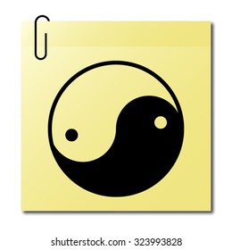 Yin yang symbol   - vector icon