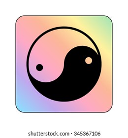 Yin yang symbol - vector icon