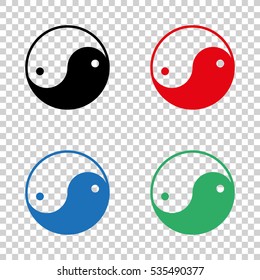 Yin yang symbol  - vector icon