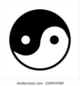 Yin Yang Symbol Vector Illustration