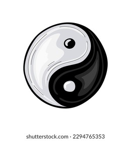 Yin Yang symbol, vector illustration