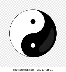 Yin yang symbol. Vector illustration