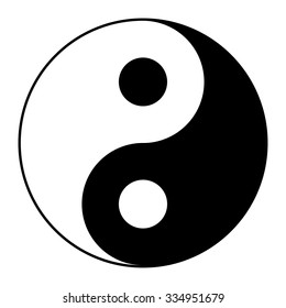 Yin Yang symbol - vector illustration
