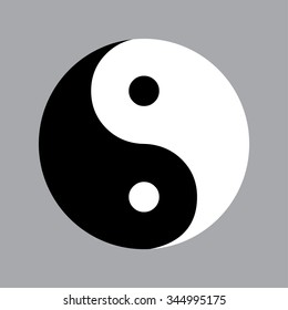 Yin Yang Symbol. Vector illustration