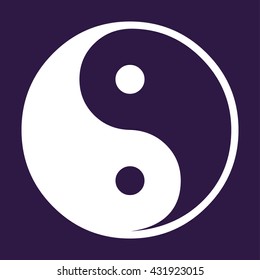 Yin Yang Symbol. Vector illustration