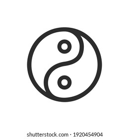 Yin Yang Symbol - Vector Sign