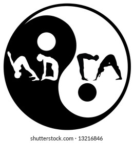 Yin Yang Symbol and Yoga