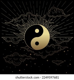 Yin and yang are symbols of the two realms of night and day