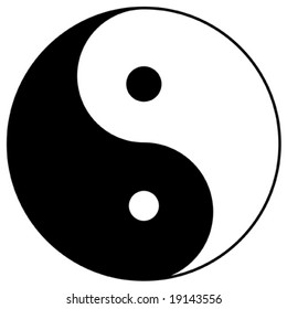 yin yang, taoistic symbol of harmony and balance