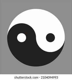 Yin and Yang, two seemingly opposite forces, complement each other. The feminine and the masculine, unification. Inner world and matter in one. The sign of the zodiac canser stylized