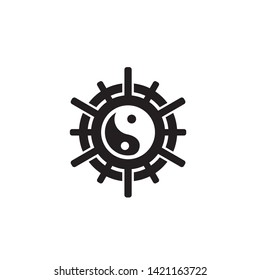 Yin Yang Vault Logo Design