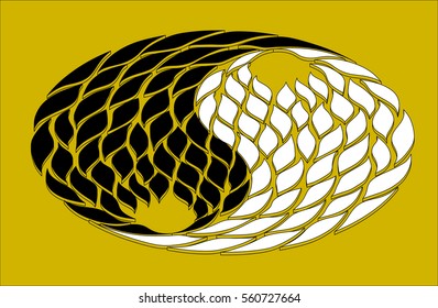 yin yang vector