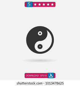 yin yang vector icon