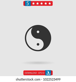 yin yang vector icon
