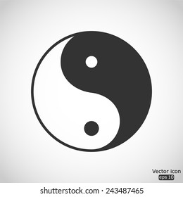 yin yang vector icon