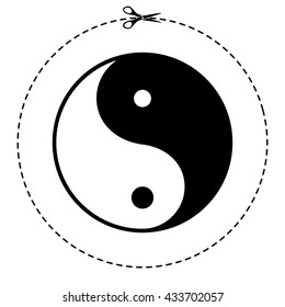 yin yang vector icon