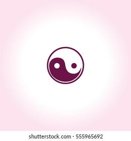 Yin Yang  Vector Icon.