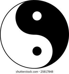 Yin Yang vector illustration