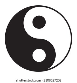 Yin and yang vector. The Yin Yang Symbol