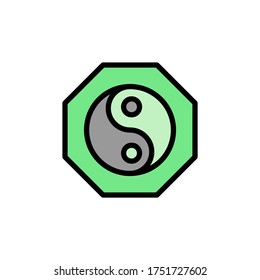 Ying yang alternative medicine icon. Simple color with outline vector elements of alternative medicine icons for ui and ux, website or mobile application