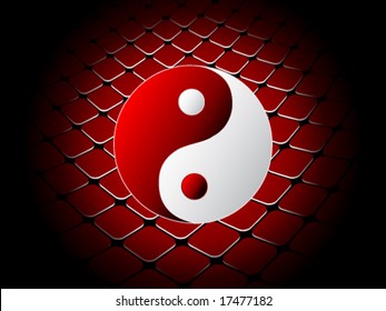 ying and yang background