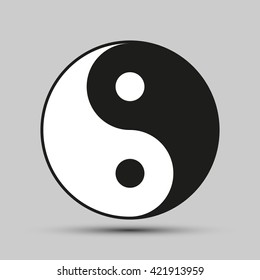 Ying yang balance symbol