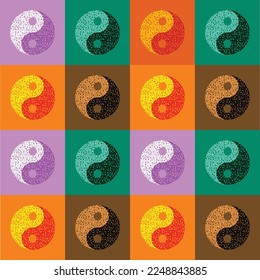 Ying yang black and white symbol of harmony and balance. Yin and Yang sign